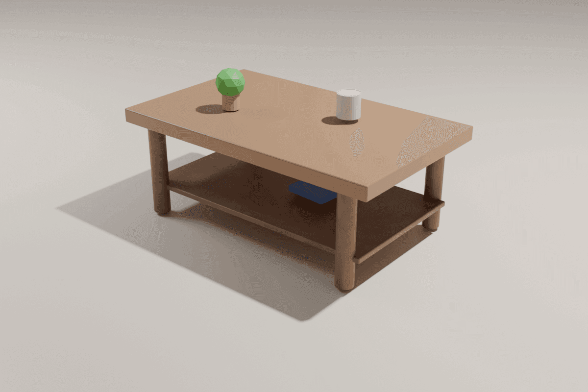 Blender rendered coffee table