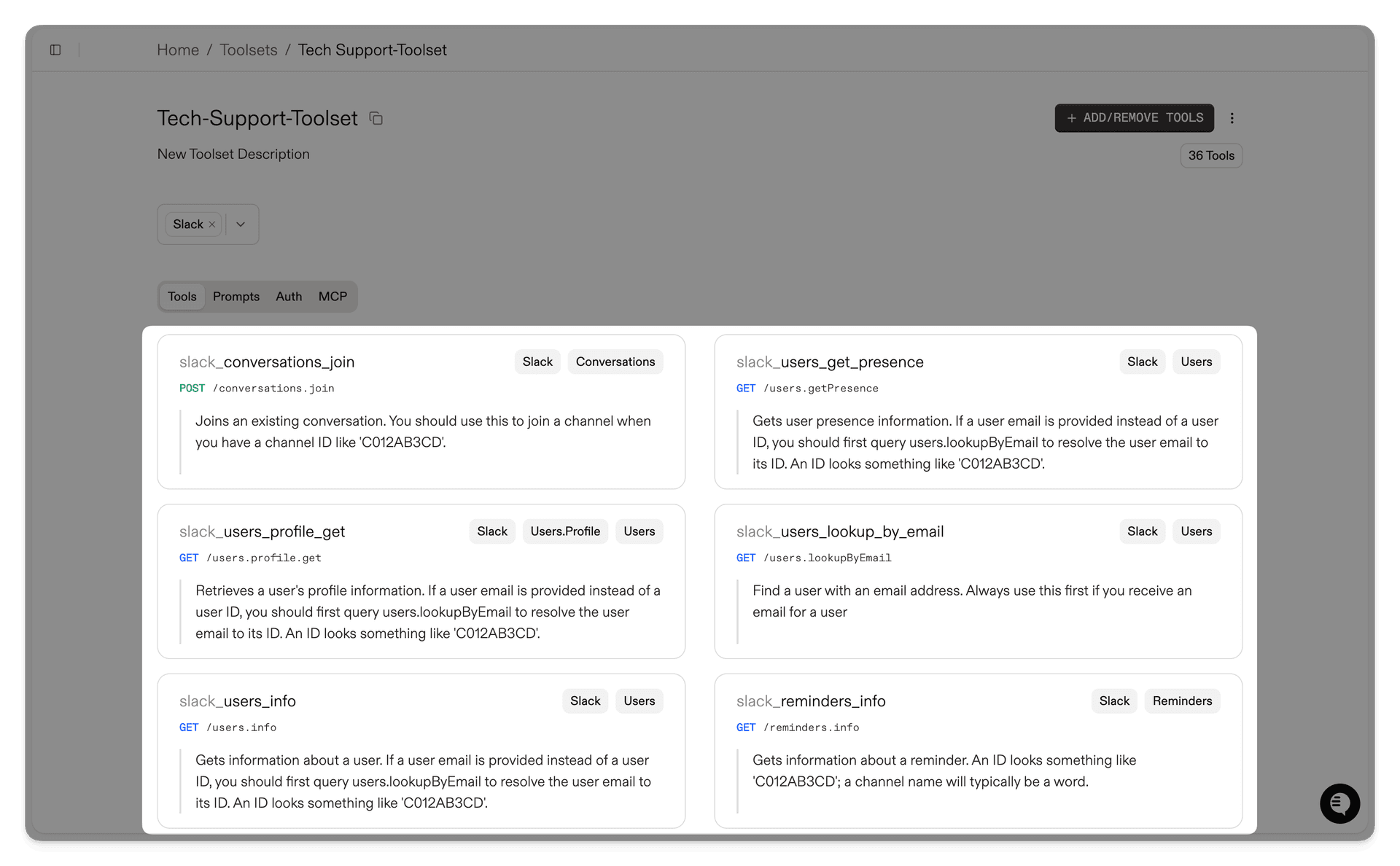 Gram tools available