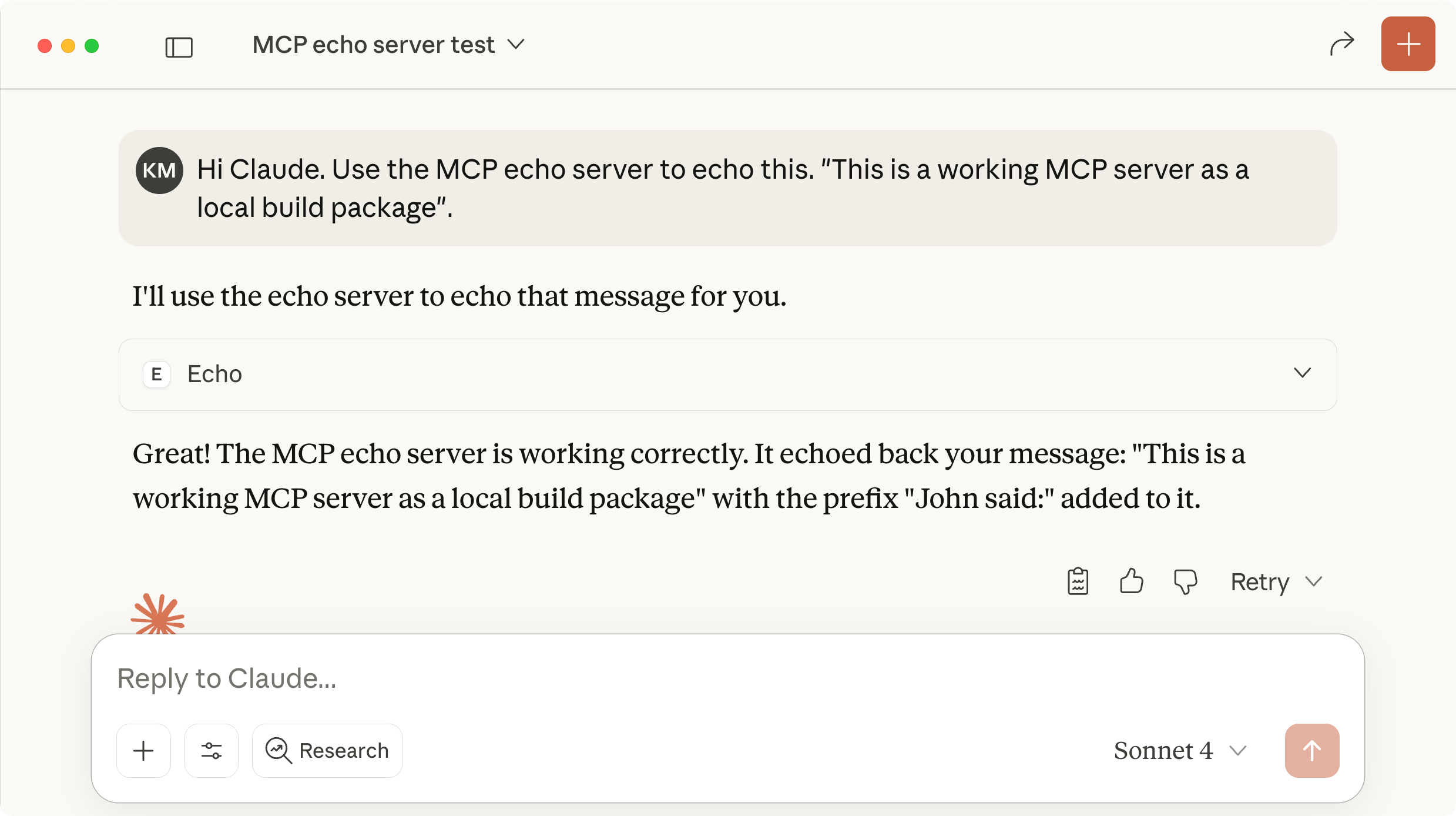 Testing local build