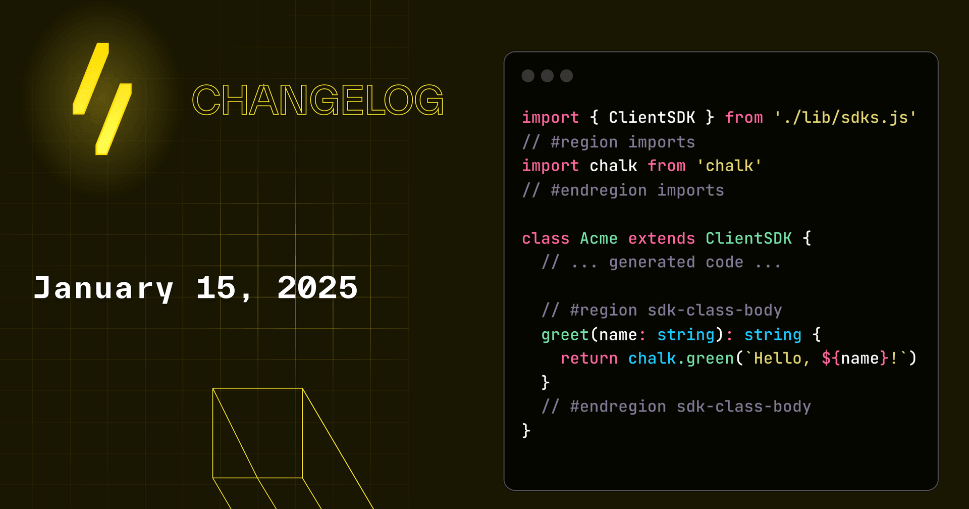 Custom code regions & an Overlay playground!