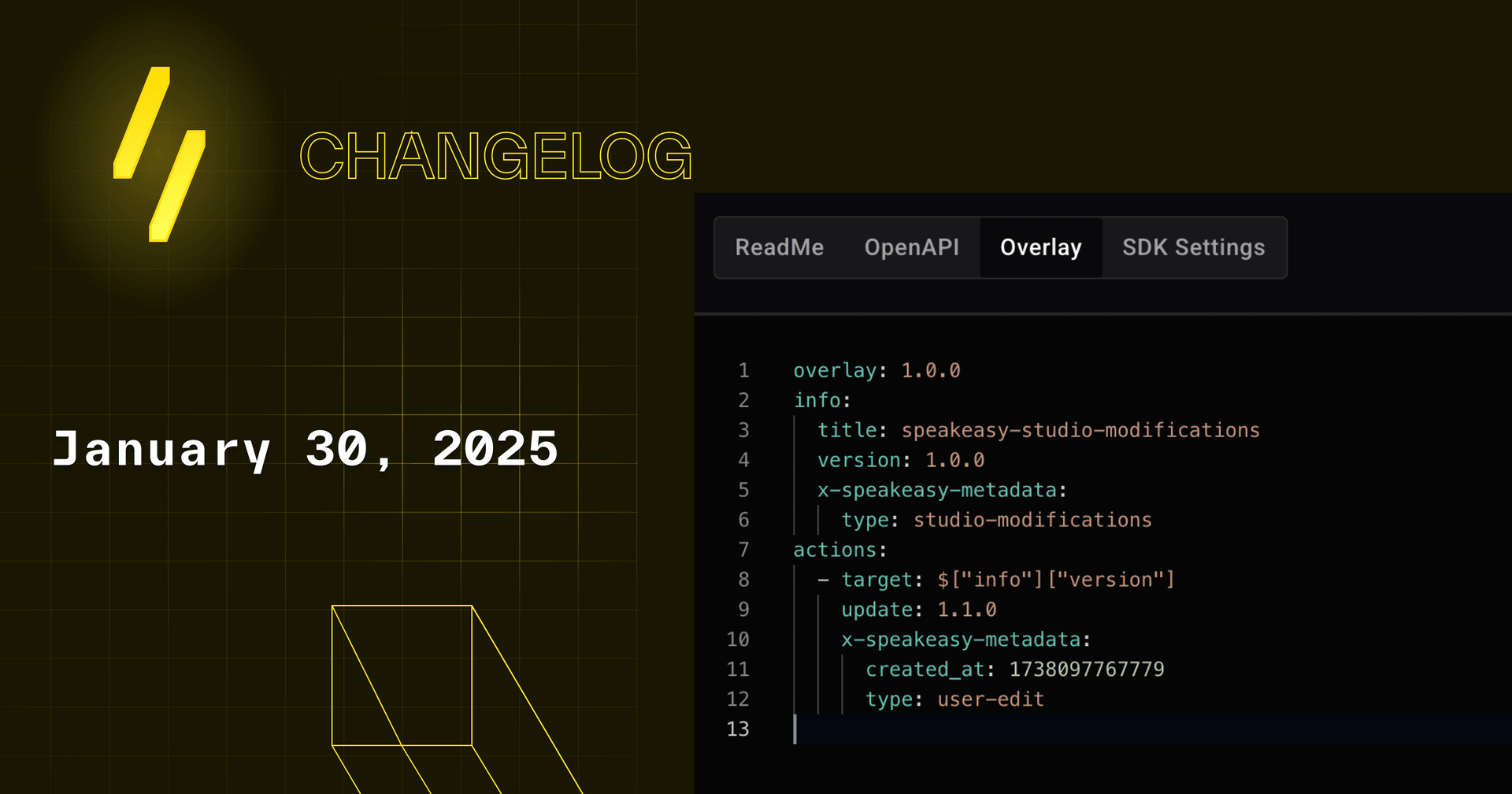 Automated Code Samples & Overlay Management in Speakeasy Studio!
