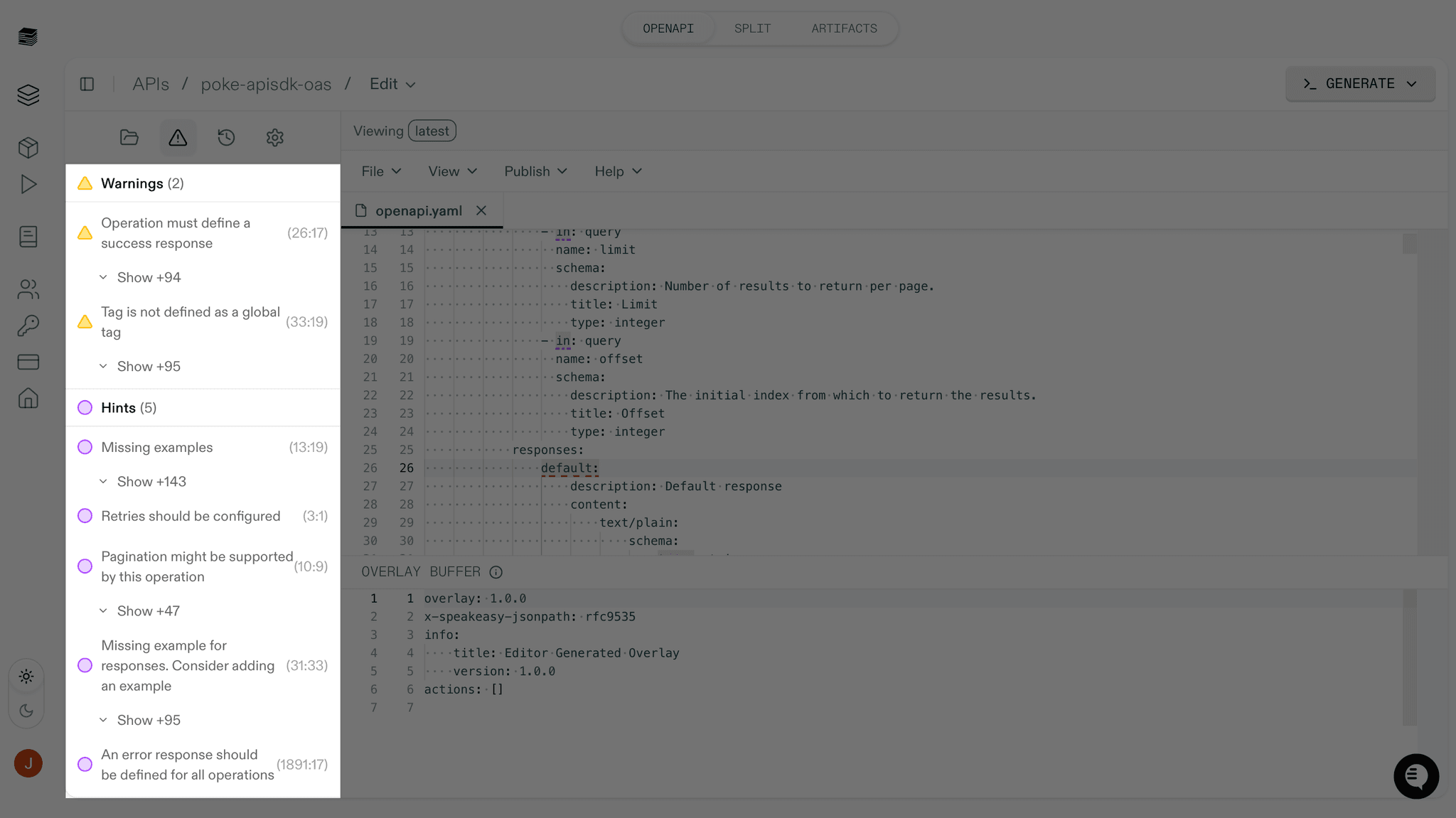 Issues list