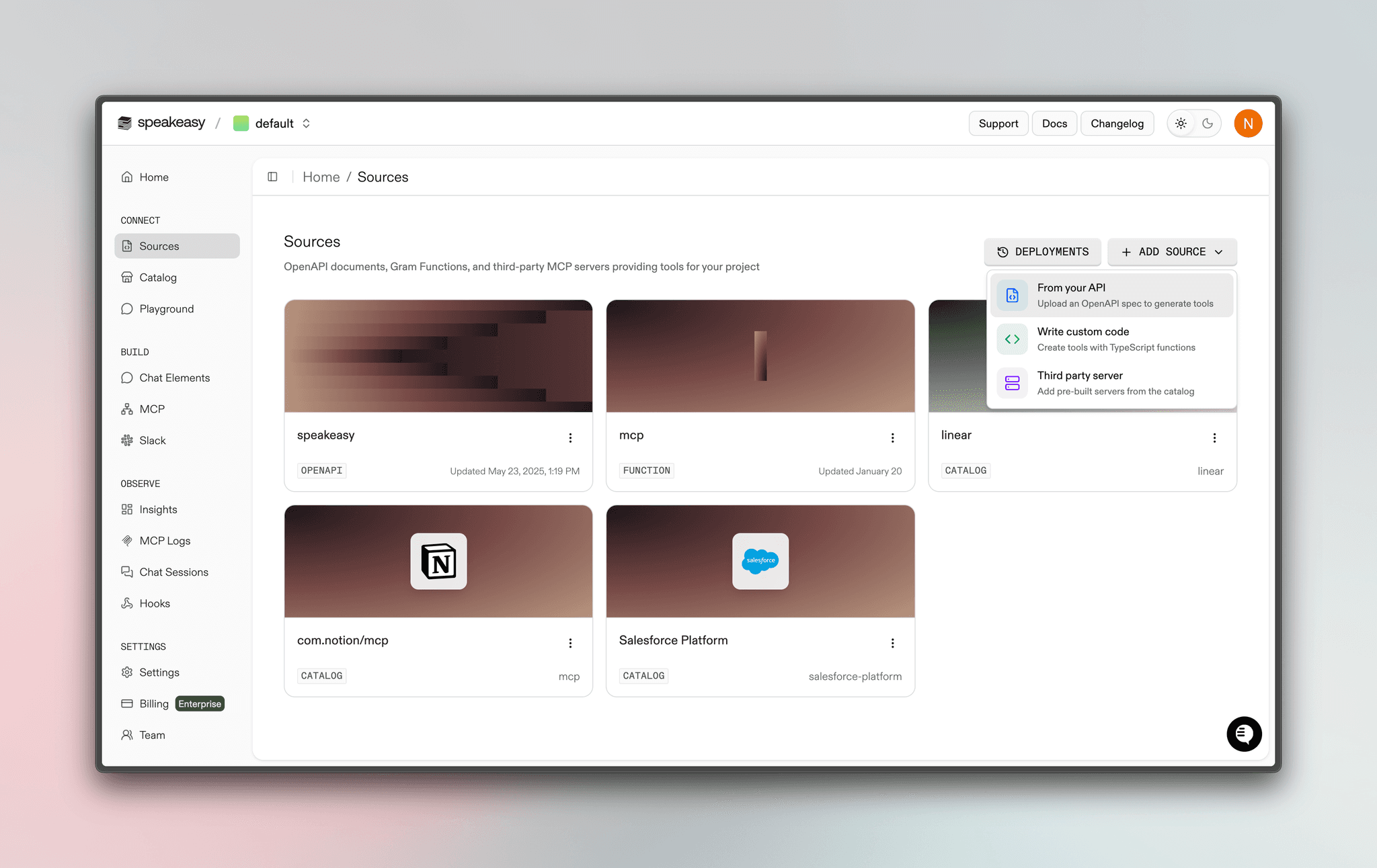 Build servers on the Speakeasy MCP Gateway