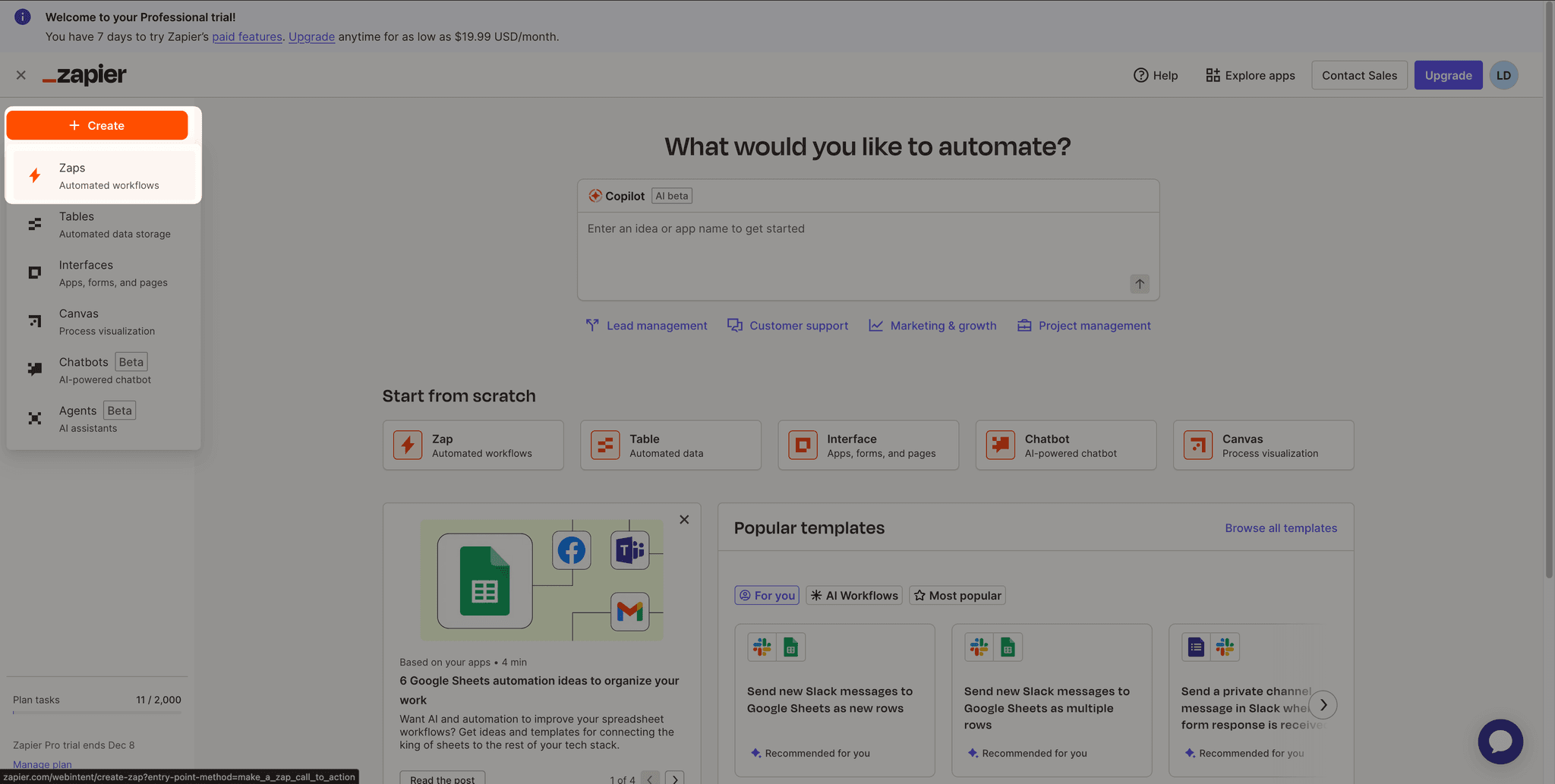 zapier-create