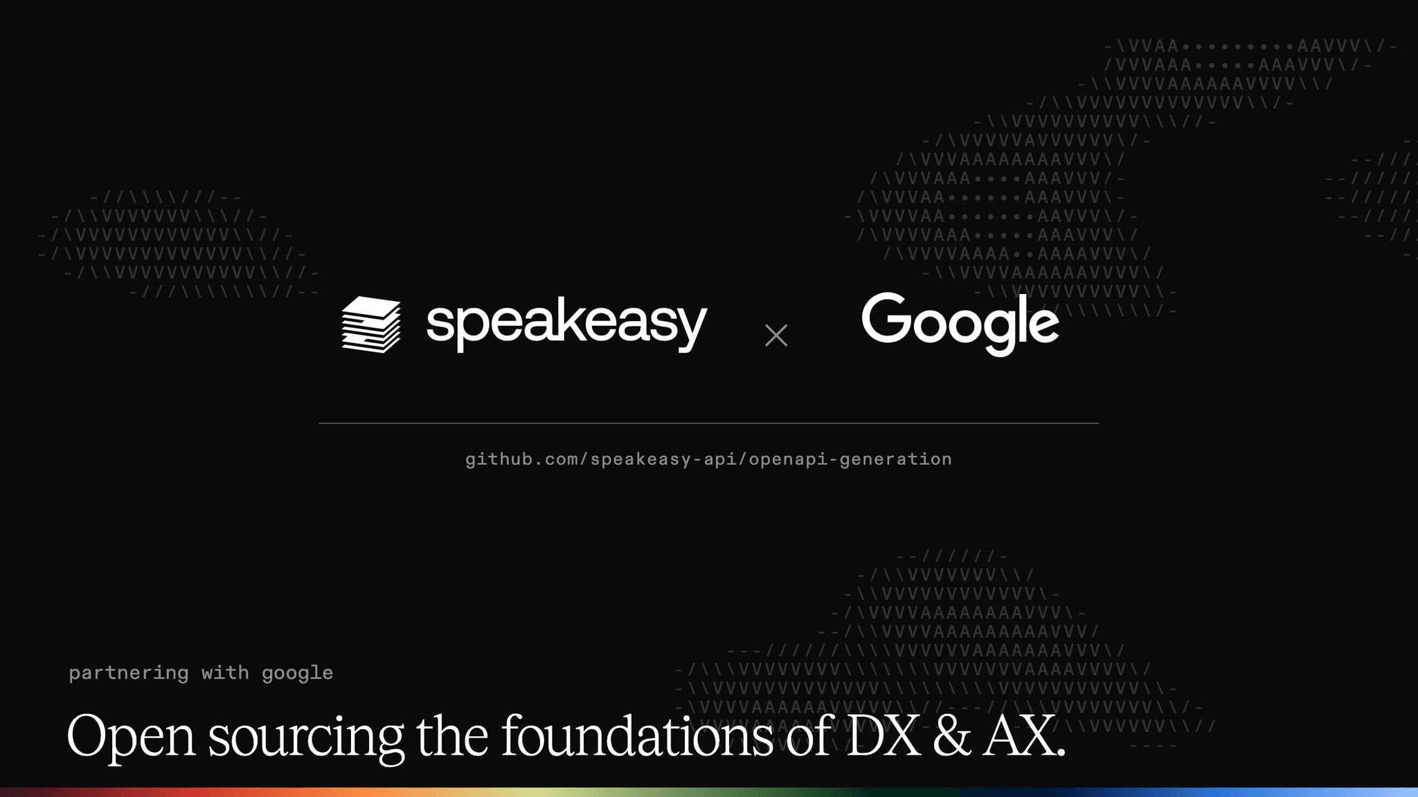 Partnering with Google to open source the foundations of DX & AX