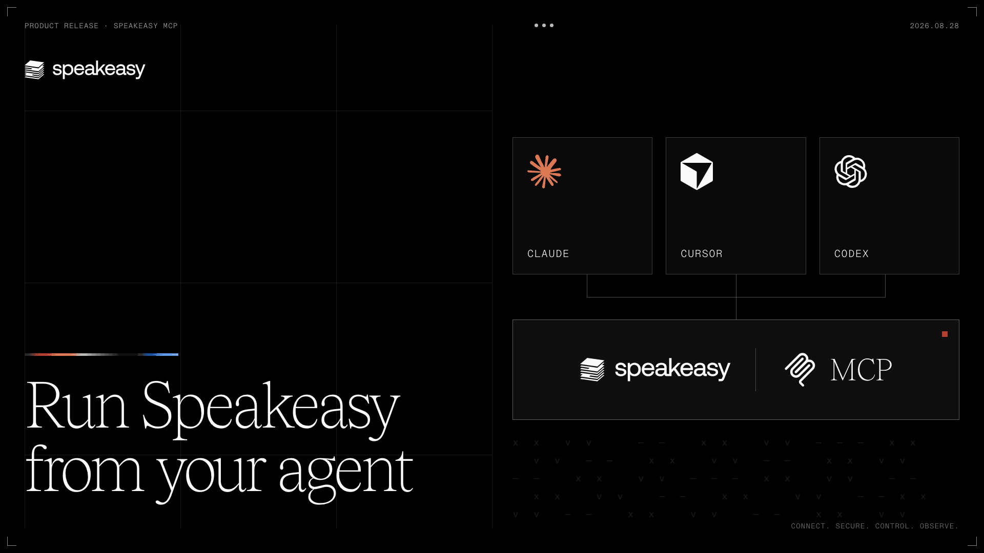 The Speakeasy Platform MCP: run the platform from your favorite agent
