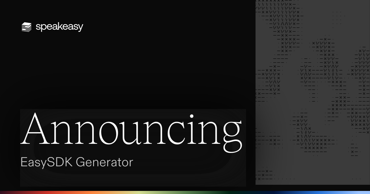 Announcing: EasySDK Generator