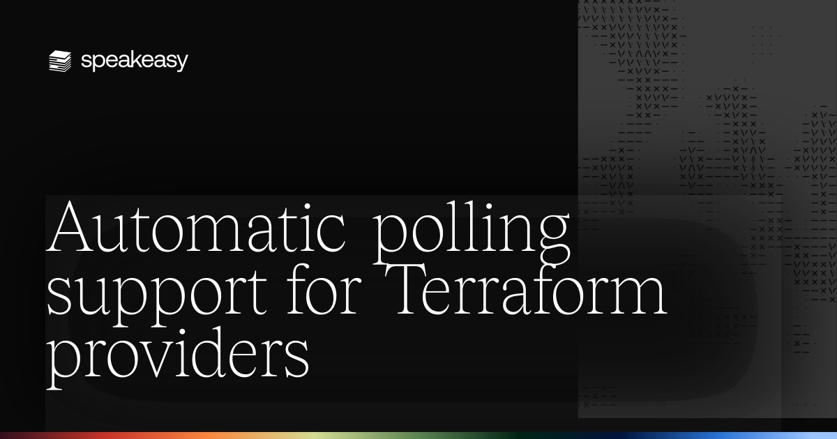 Automatic polling support for Terraform providers