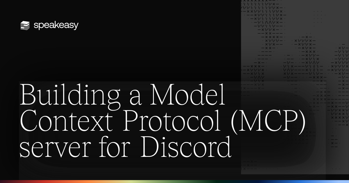 Building a Model Context Protocol (MCP) server for Discord