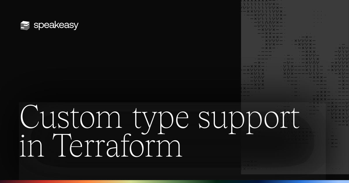Custom type support in Terraform