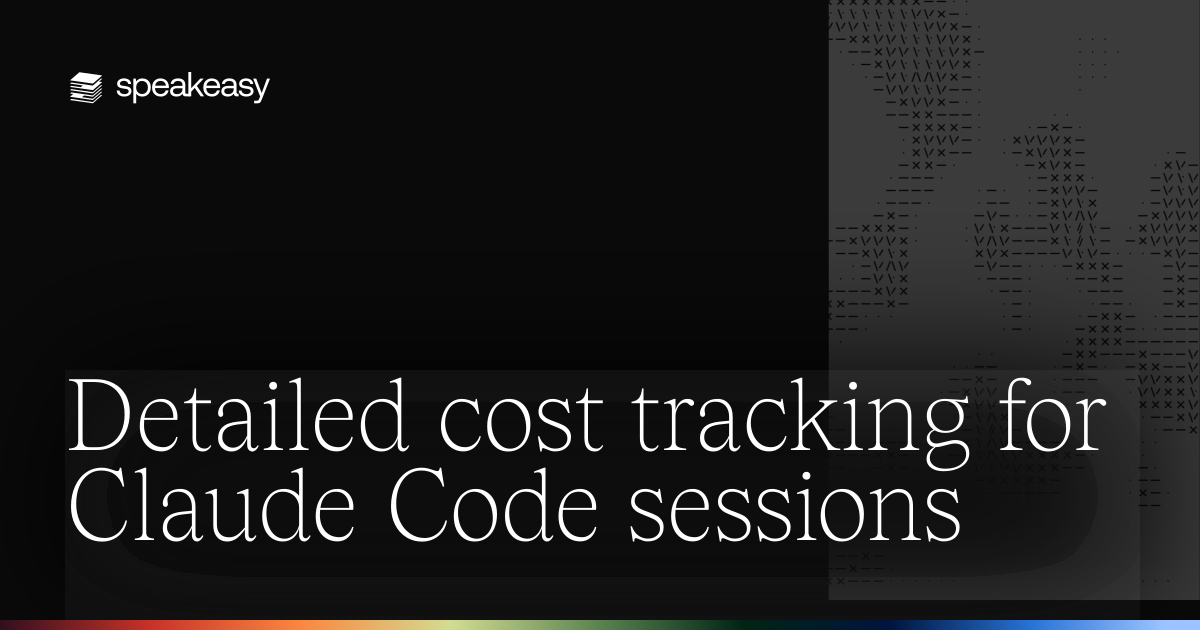 Detailed cost tracking for Claude Code sessions