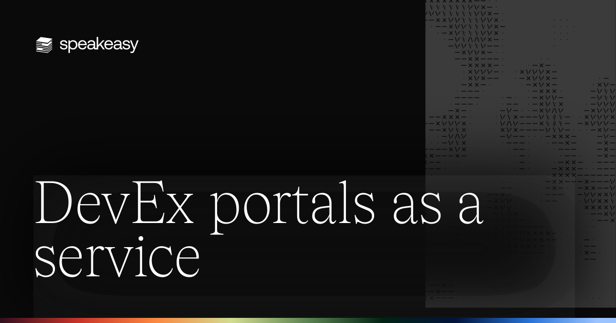 DevEx portals as a service