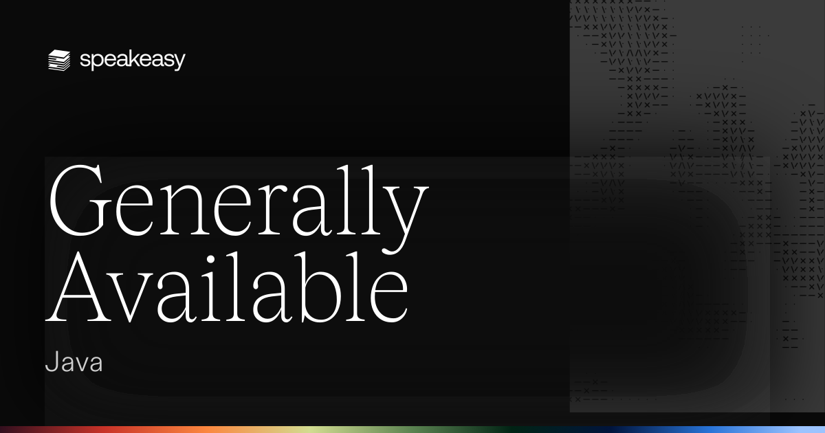 Generally Available: Java