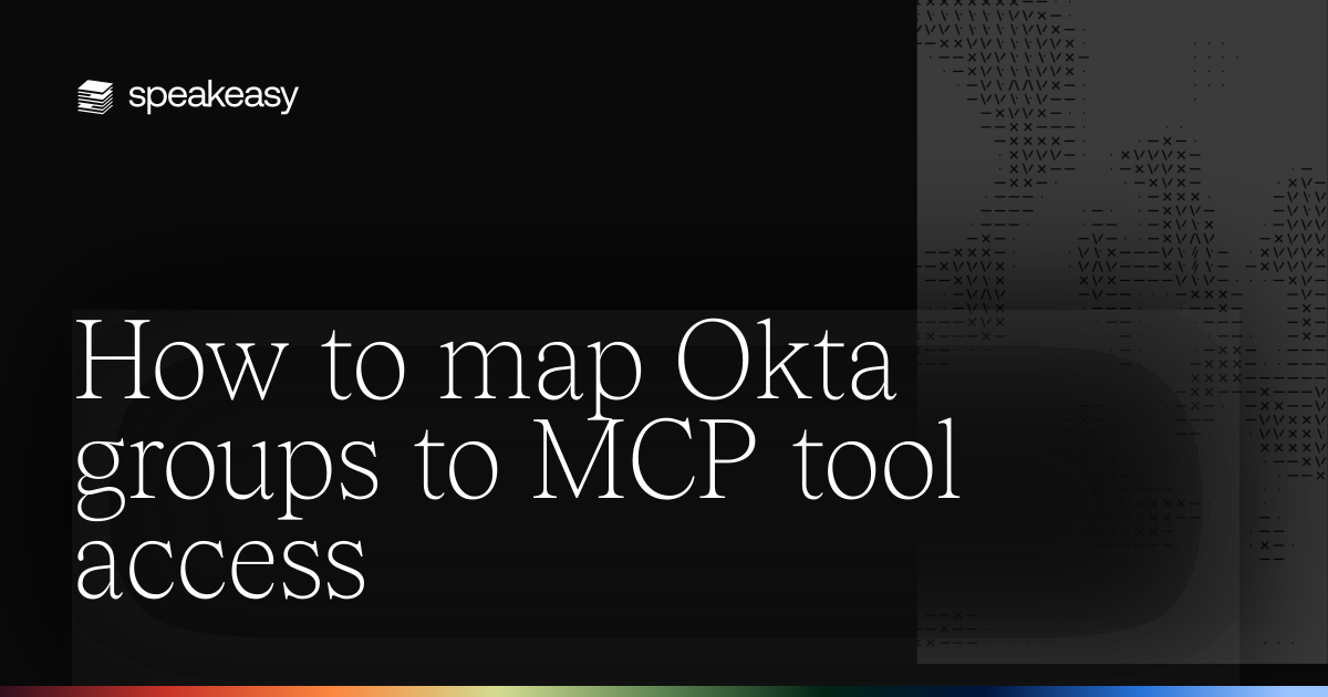 How to map Okta groups to MCP tool access