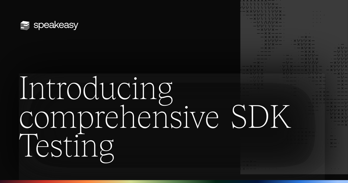 Introducing comprehensive SDK Testing