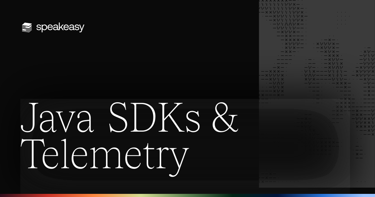 Java SDKs & Telemetry