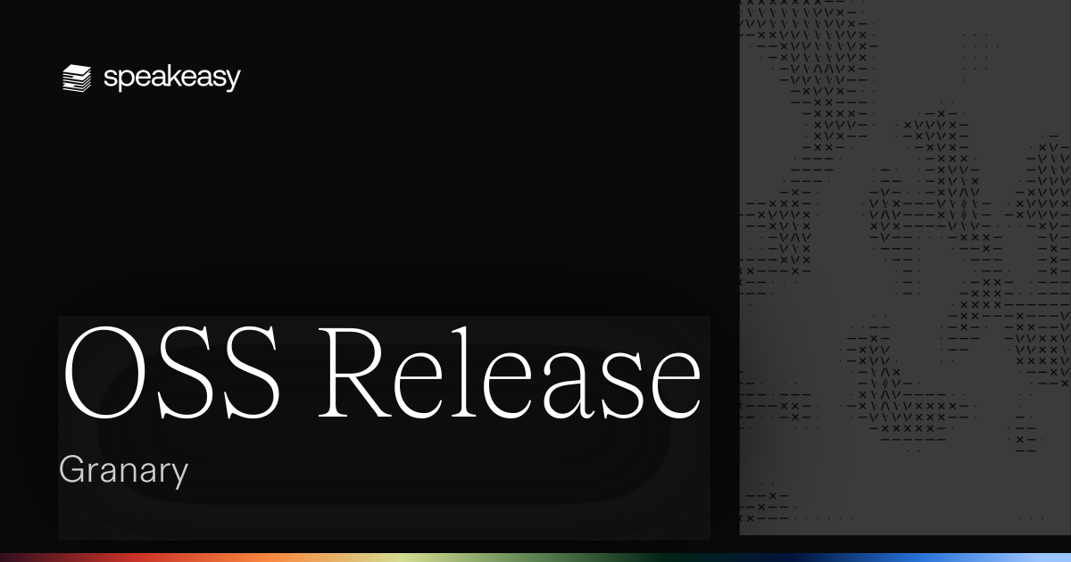 OSS Release: Granary