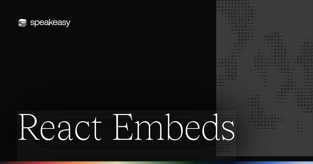 React Embeds