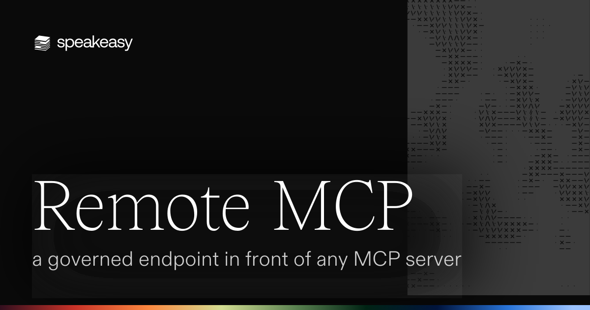 Remote MCP: a governed endpoint in front of any MCP server