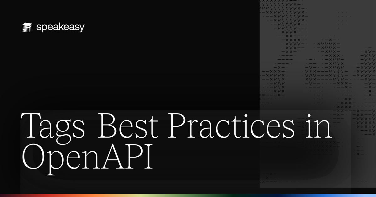 Tags Best Practices in OpenAPI
