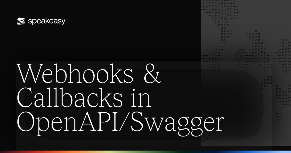 Webhooks & Callbacks in OpenAPI/Swagger