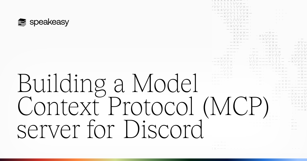 Building a Model Context Protocol (MCP) server for Discord