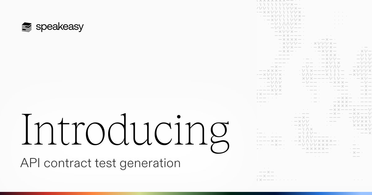 Introducing: API contract test generation