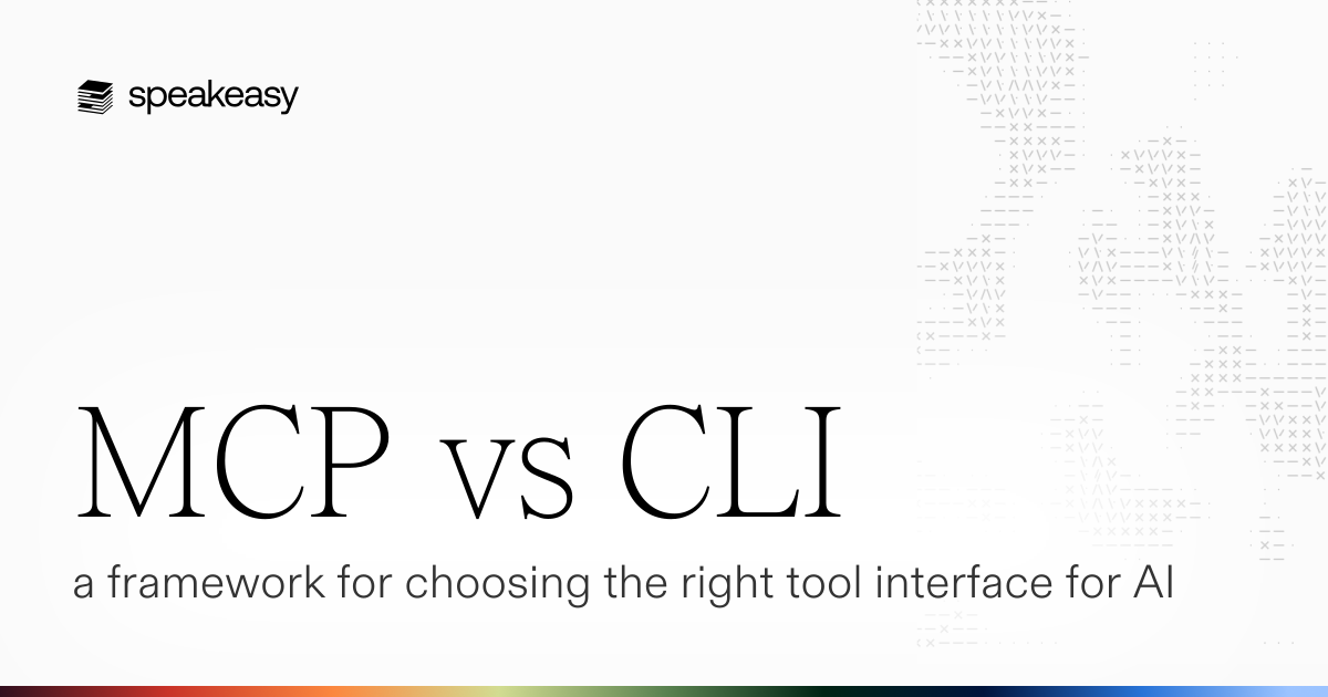 MCP vs CLI: a framework for choosing the right tool interface for AI