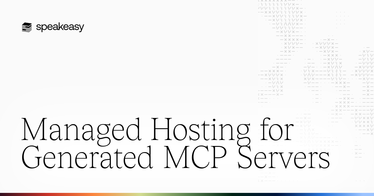 Managed Hosting for Generated MCP Servers