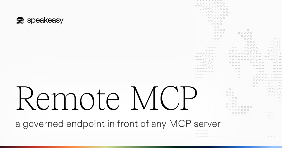 Remote MCP: a governed endpoint in front of any MCP server