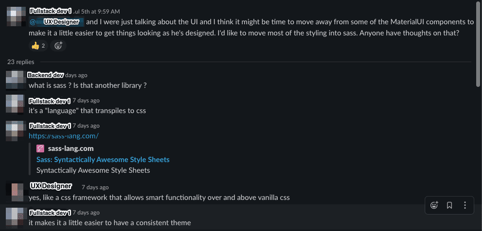 Internal conversation about CSS-in-JS part 1