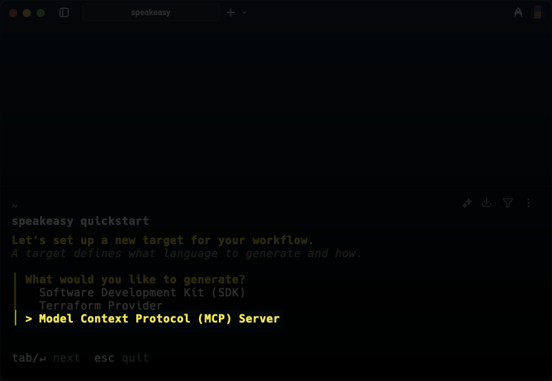 Selecting MCP option