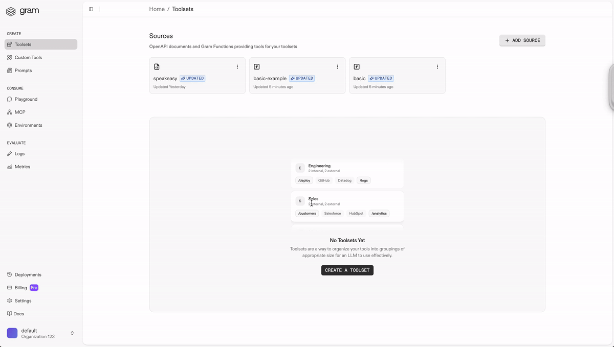 Source details page