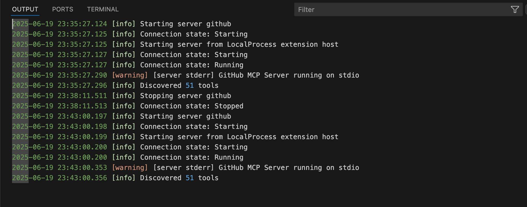 A screenshot shows the output indicating the server is running successfully.