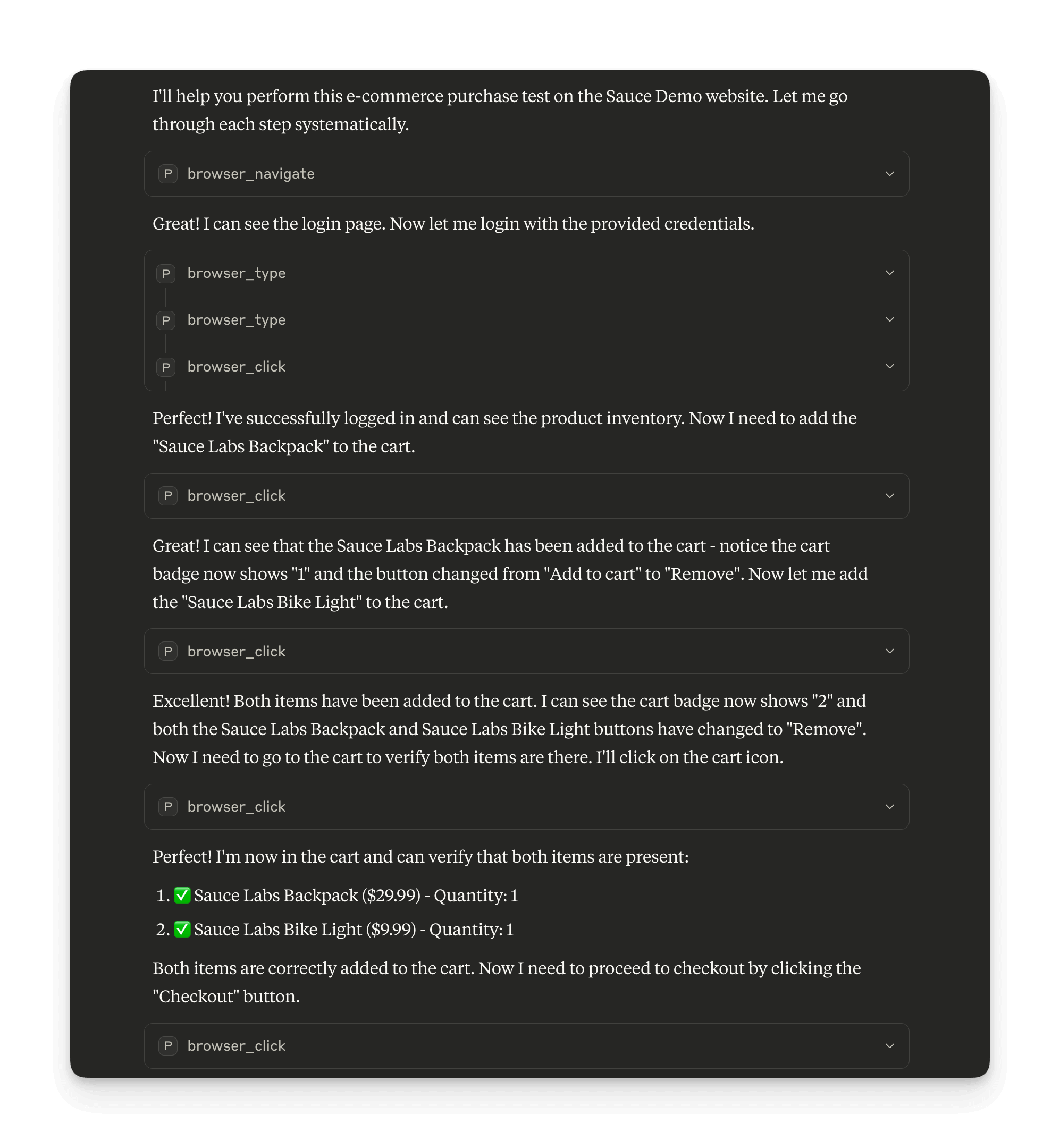 Efficient Playwright workflow with curated tools