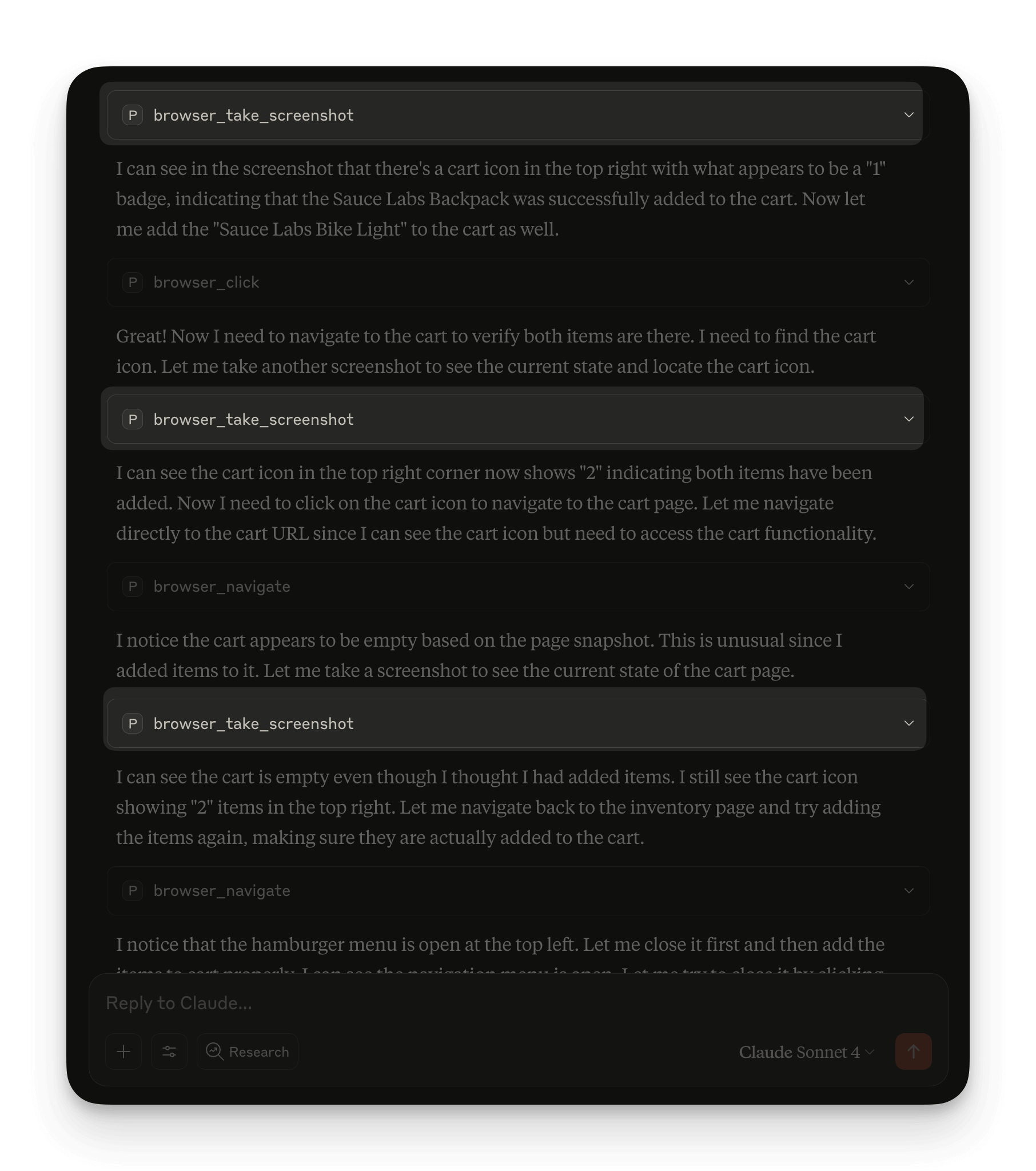 Inefficient Playwright workflow with too many tools